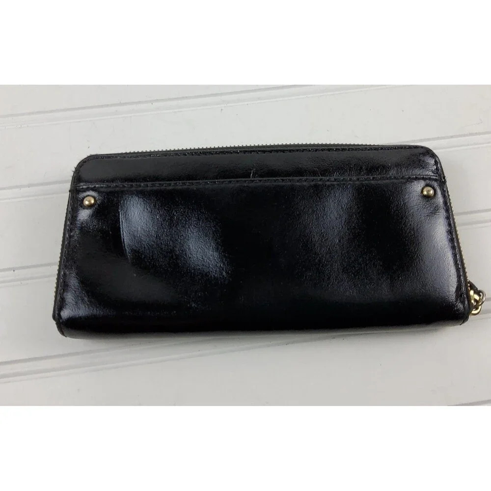Michael Kors MK Zip Around Full Size Wallet Black